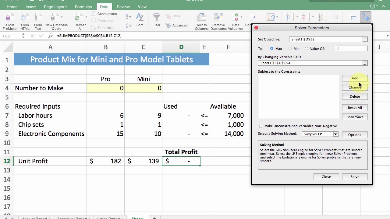 add solver in excel for mac